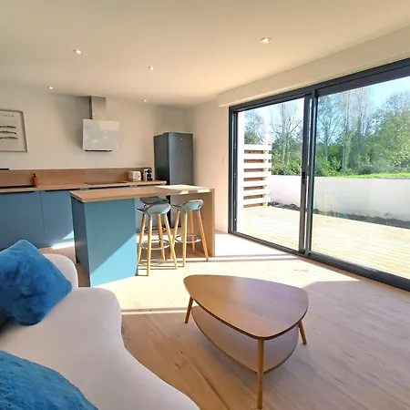Bel'odet, Modernes Au Calme, Terrasses Pour Les T2, Grand Jardin Et Parking Gratuit, A 5 Min Des Plages De Benodet Daire Clohars-Fouesnant